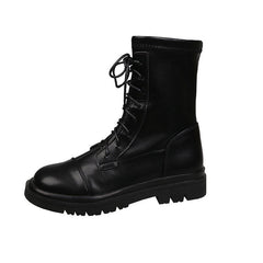 Black Egirl PU Vegan Boots