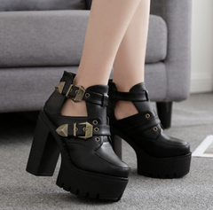 Gothic Platform PU Vegan Leather