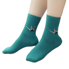 Solid Color Draw Cotton Socks