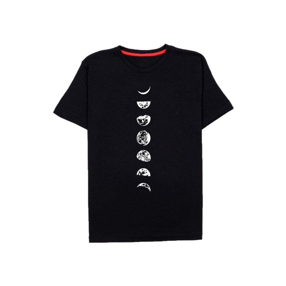Phases Of The Moon Printed T-Shirt