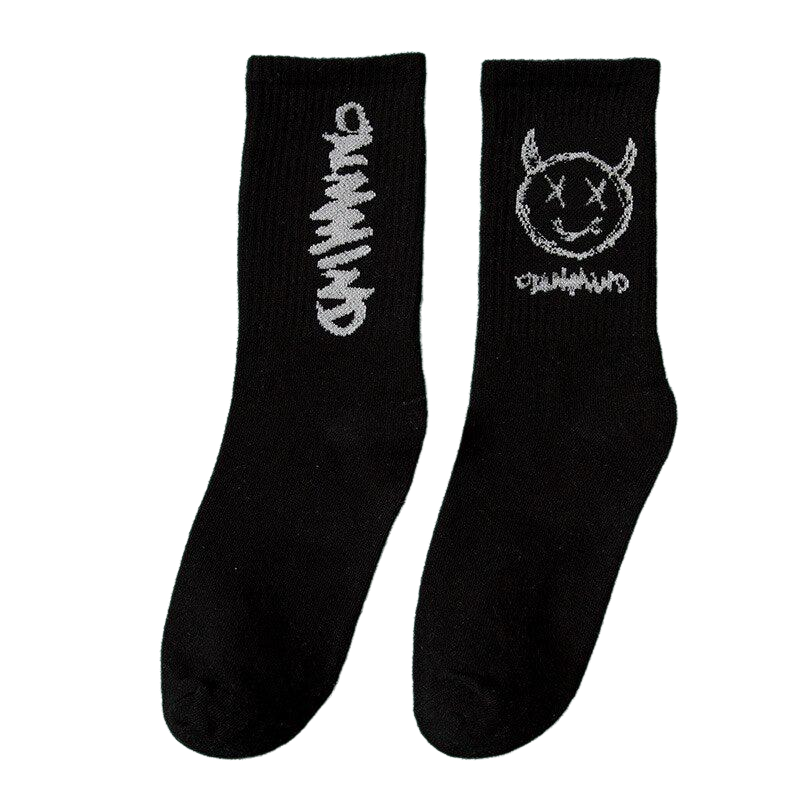 Demon Face Socks