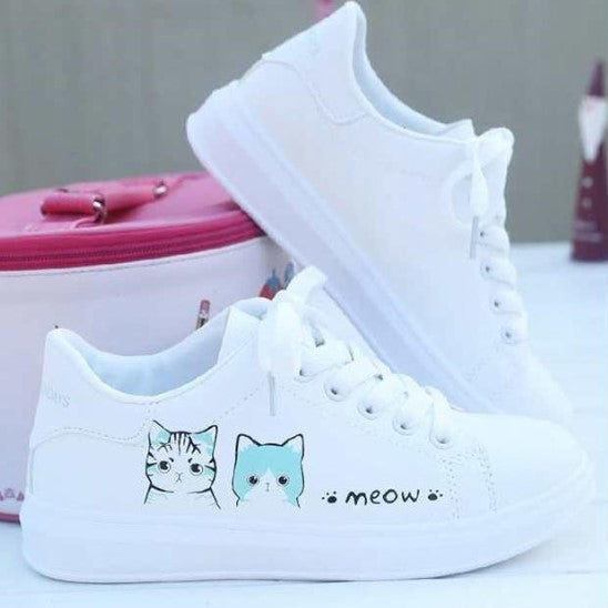 Meow Lovely PU Vegan Sneakers