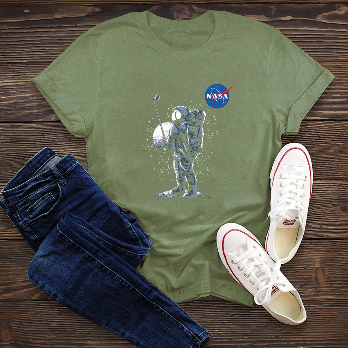 Selfie Astronaut, NASA T-Shirt