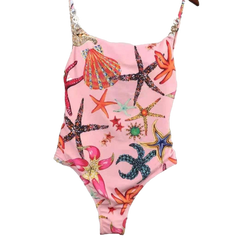 Push Up  Starfish Print Monokini