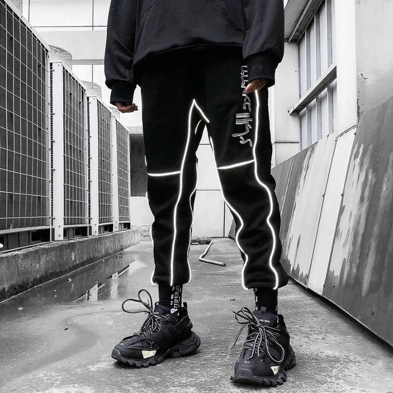 Futuristic Reflective Sweatpants