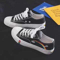 Cute Rainbow And Clouds Sneakers