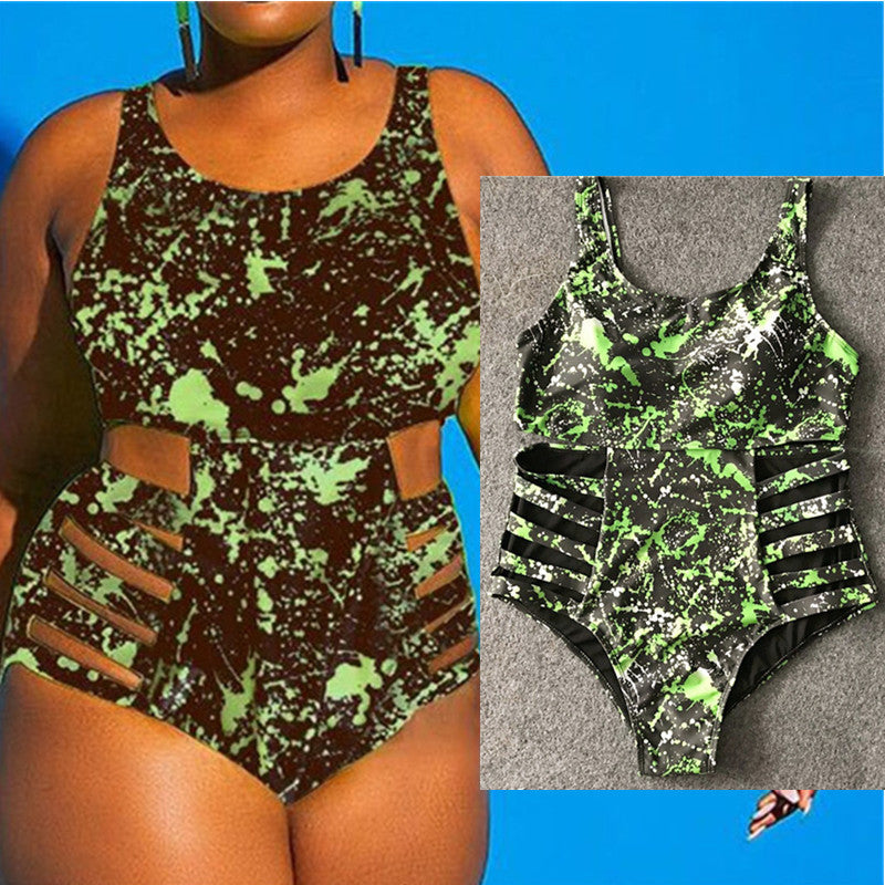 Solid Color Plus Size Swimsuits