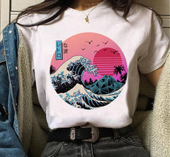 The Big Wave Style Vaporwave T-Shirt