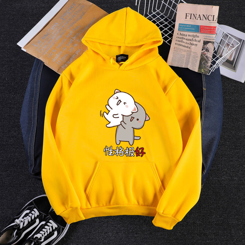 Kawaii Japanese Cartoon Cat Hoodie