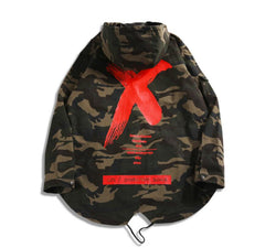 X CAMO Zipper Overcoat