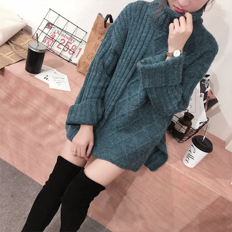 High Collar Pullover Sweater