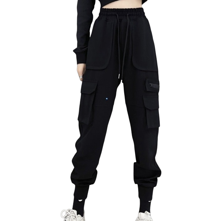 High Waist Straight Cargo Pants