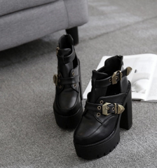 Gothic Platform PU Vegan Leather