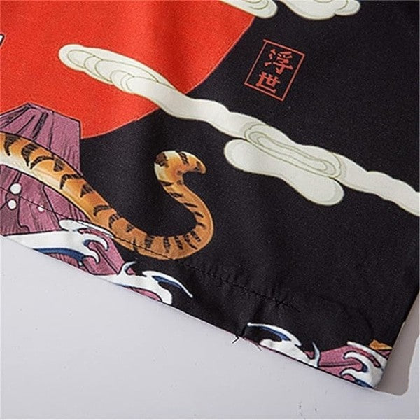 Harajuku Tiger 3/4 Sleeve Kimono