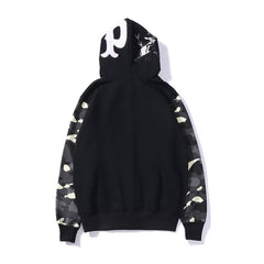 Luminous spots splice hoodie