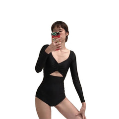 Black Long Sleeve Swimsuits