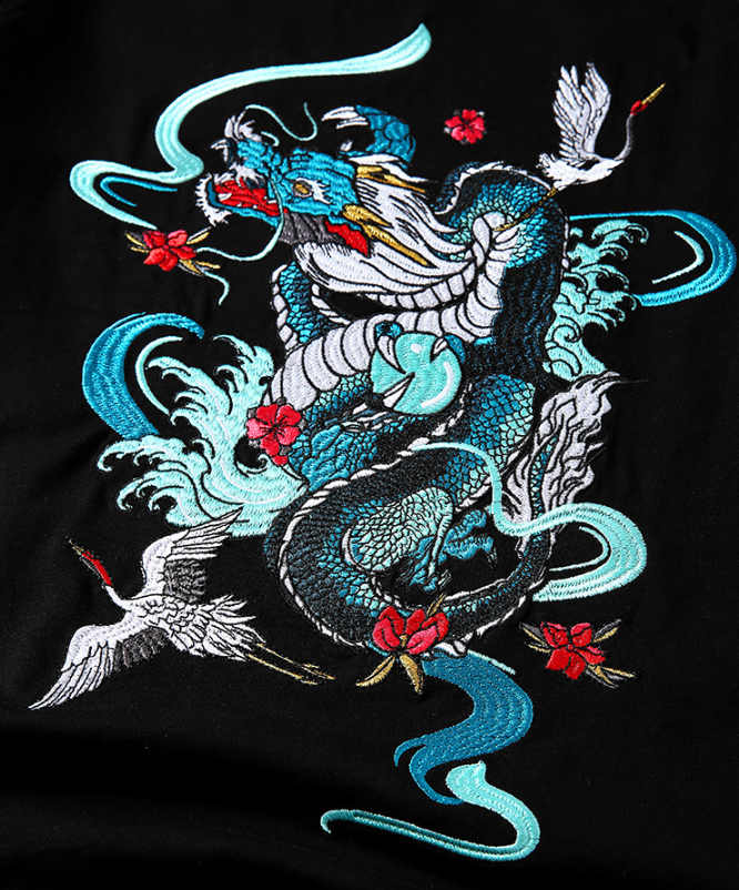 Blue Dragon T-shirt Chinese