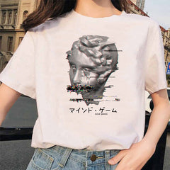 Michelangelo Art Vaporwave T-shirt