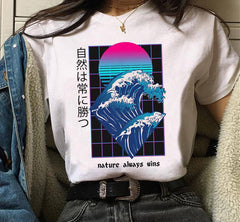 The Big Wave Style Vaporwave T-Shirt