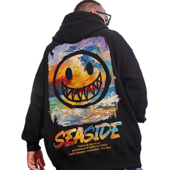 Seaside Hip-Hop Oversized Hoodie