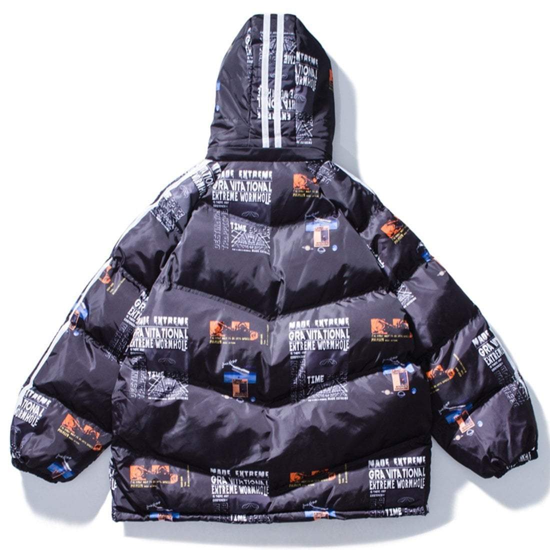 Graffiti Parka Padded Coat