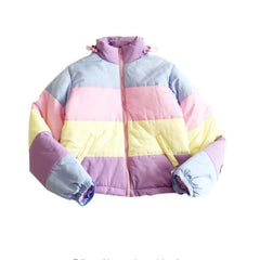 Rainbow Padded Coat Jacket