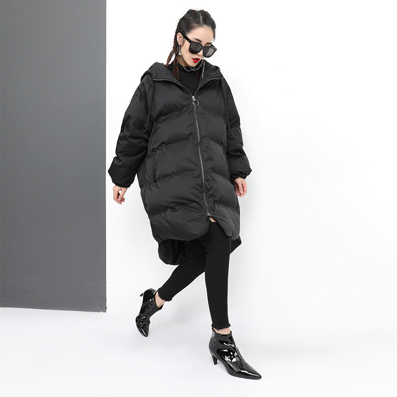 Spikes Hooded Oversize Winter Jacket