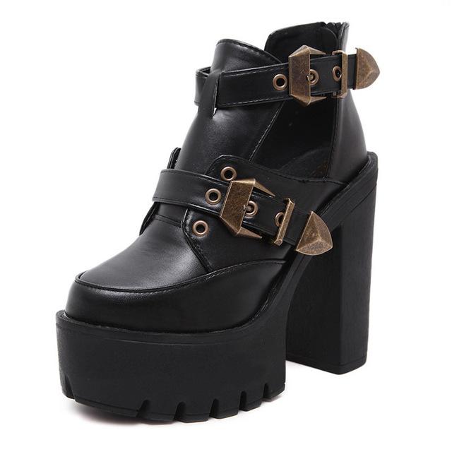 Gothic Platform PU Vegan Leather