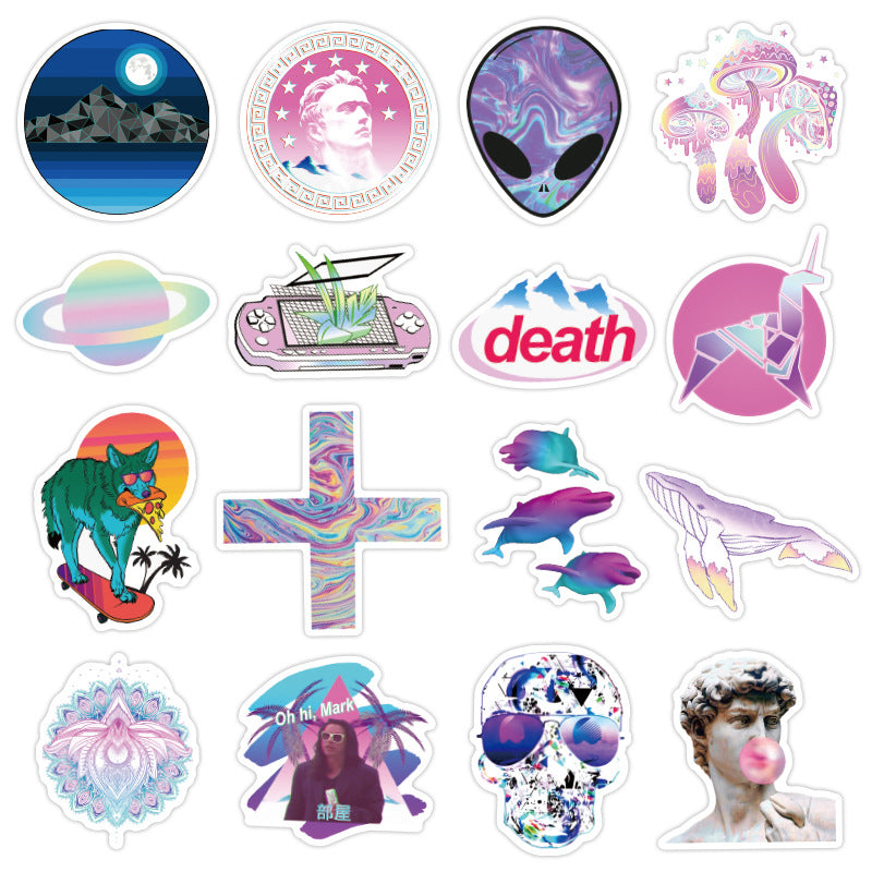 Vaporwave Space, 50 stickers