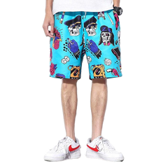 Retro Punk Waterproof Beach Shorts