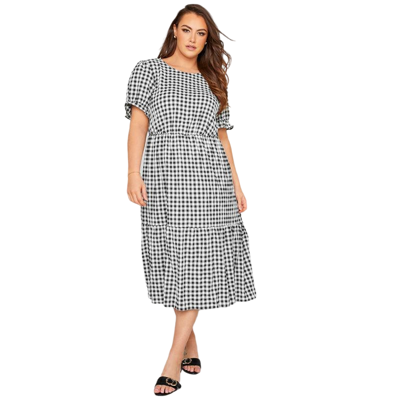 Checkered Plus Size Dress