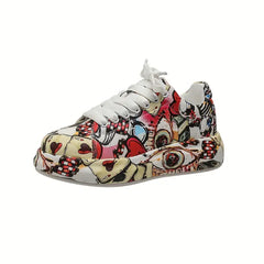 Graffiti Soft Platform Sneakers