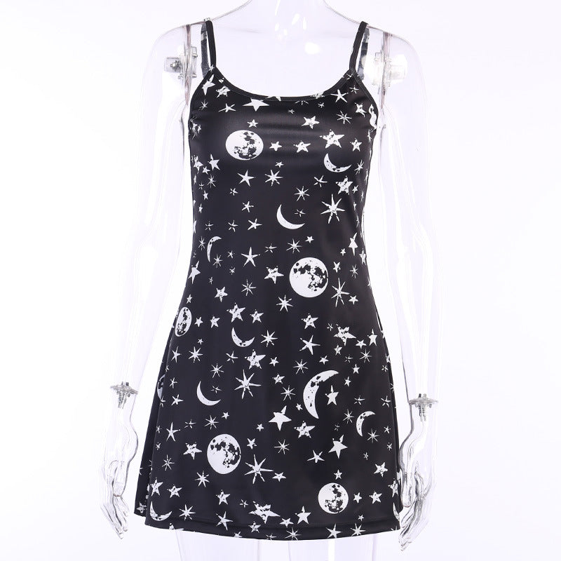 Moon And Stars Strappy Dress