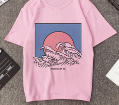 The Great Wave Vaporwave T-shirt