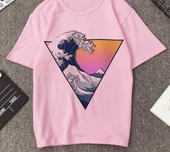 The Great Wave Vaporwave T-shirt