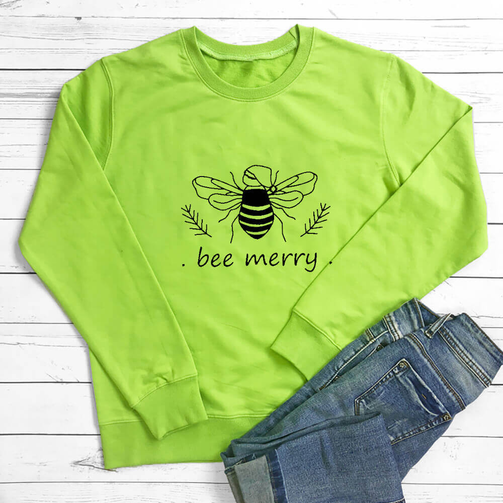 Bee Merry Vegan-friendly Sweatshirt