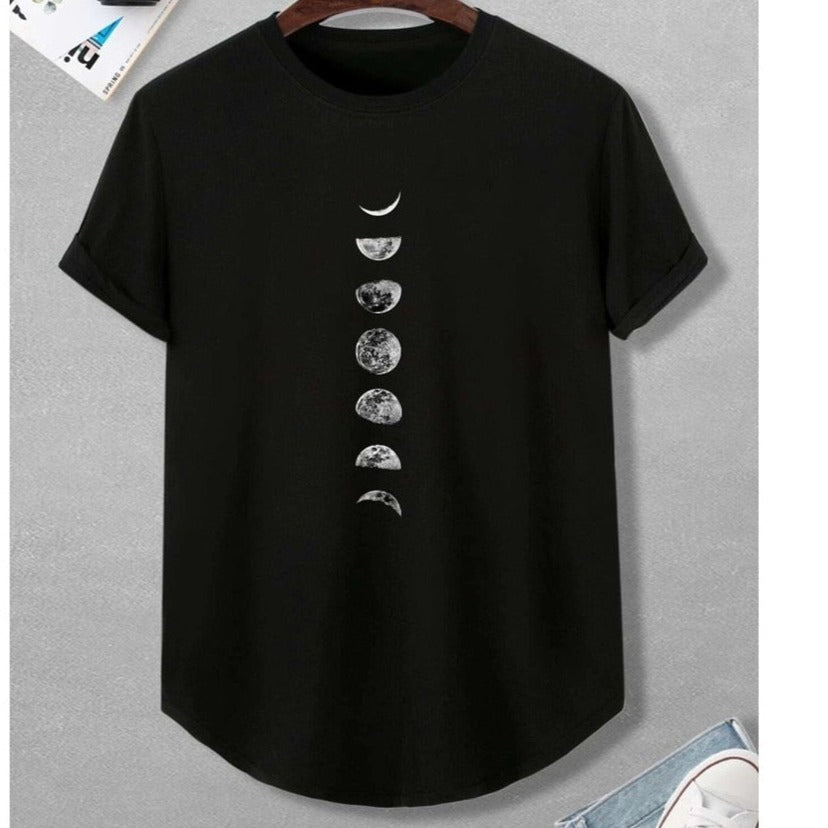 Phases Of The Moon Printed T-Shirt