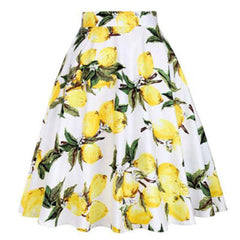 High Waist Flower Skirt