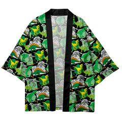 Dinosaur Cartoon Loose Kimono