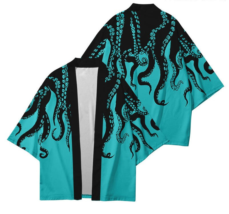 Octopus Japanese Style Kimono