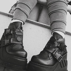 Goth Platform Fashion High Heels Sneaker