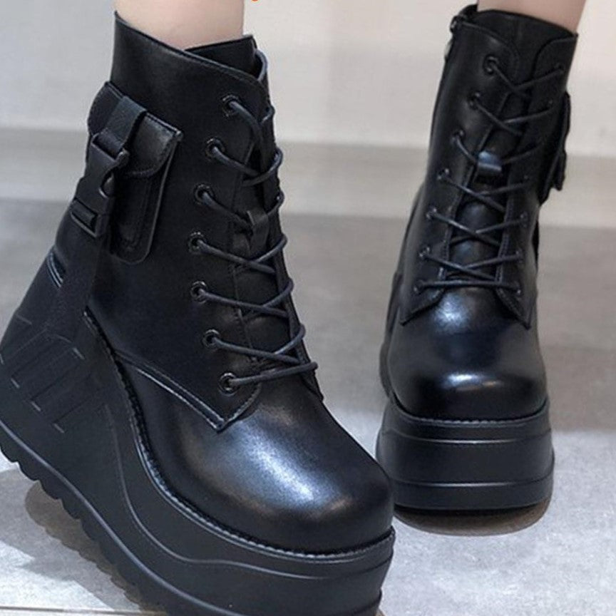 Goth Platform Fashion High Heels Sneaker