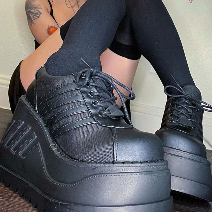 Goth Platform Fashion High Heels Sneaker