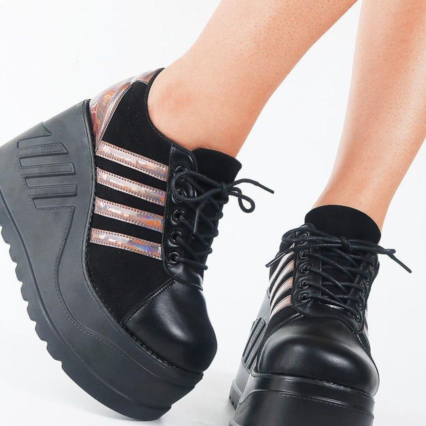 Goth Platform Fashion High Heels Sneaker