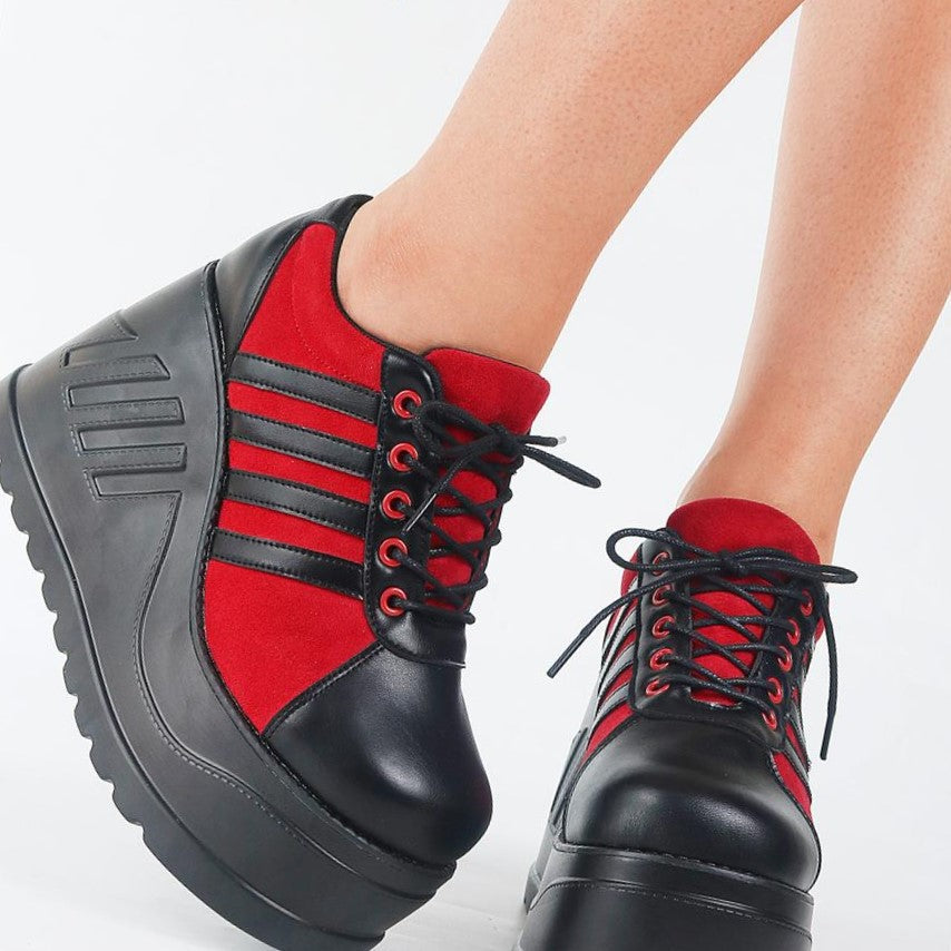 Goth Platform Fashion High Heels Sneaker