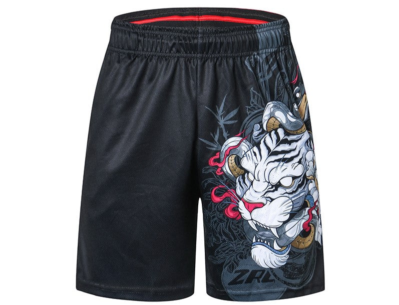 White Tiger And Crane Beach Shorts