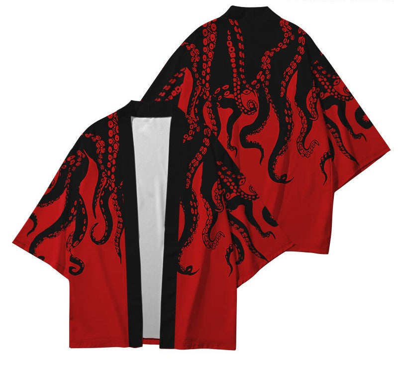 Octopus Japanese Style Kimono