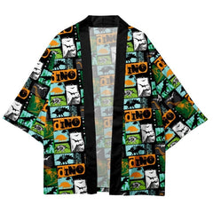 Dinosaur Cartoon Loose Kimono