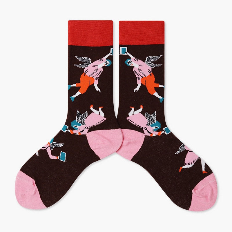 Colorful Cartoon Cotton Socks