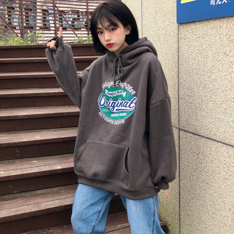 Original Korean Style Loose Hoodie